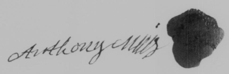 Anthony Mills signature 1776